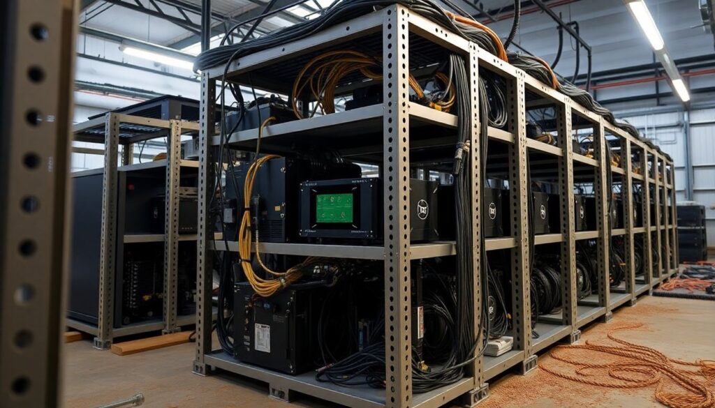 Как выбрать стойку для майнинг-фермы - иллюстрация