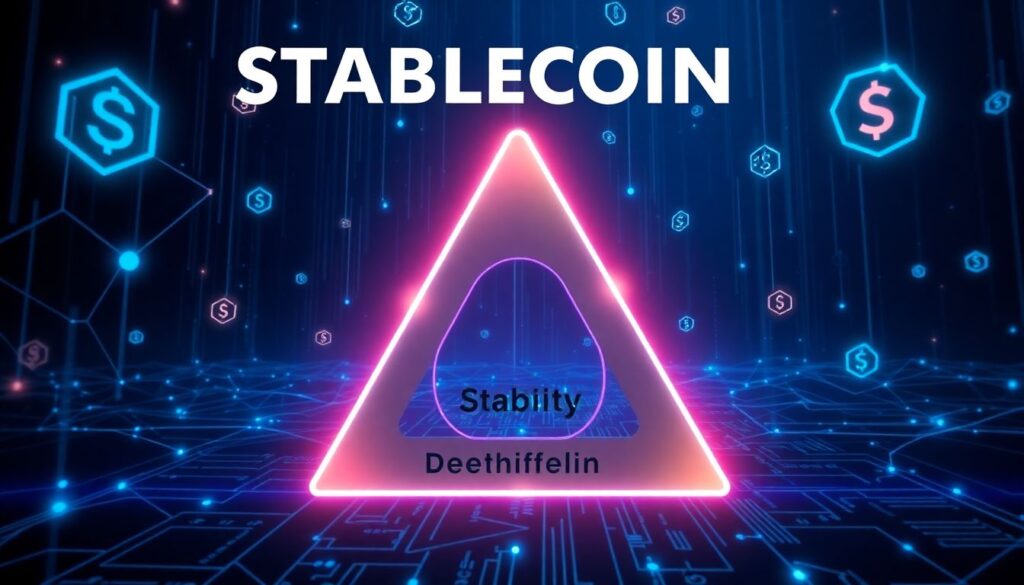 Что такое стейблкоин-трилемма - иллюстрация