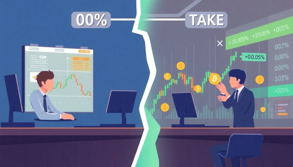 Сравнение комиссий на разных криптобиржах - иллюстрация