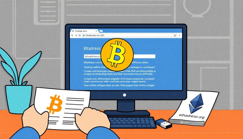 Как создать бумажный кошелек для криптовалюты - иллюстрация