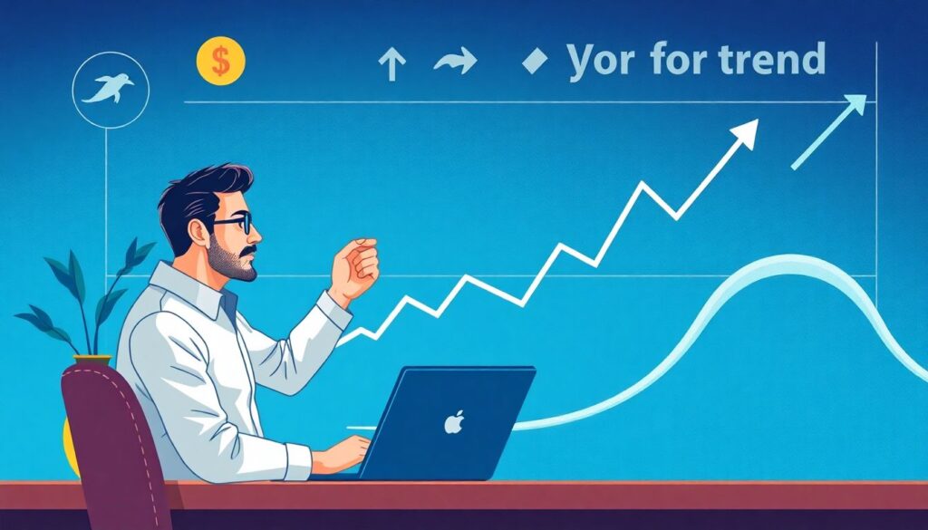 Торговля по тренду: как определить и следовать - иллюстрация