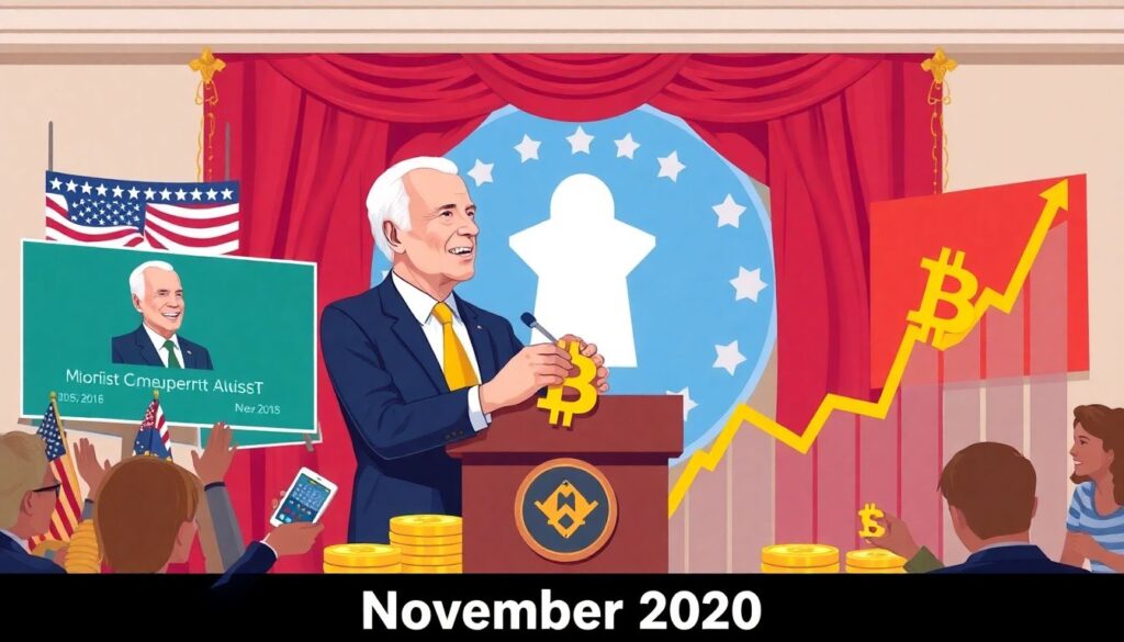 Влияние выборов в США на криптовалютный рынок - иллюстрация