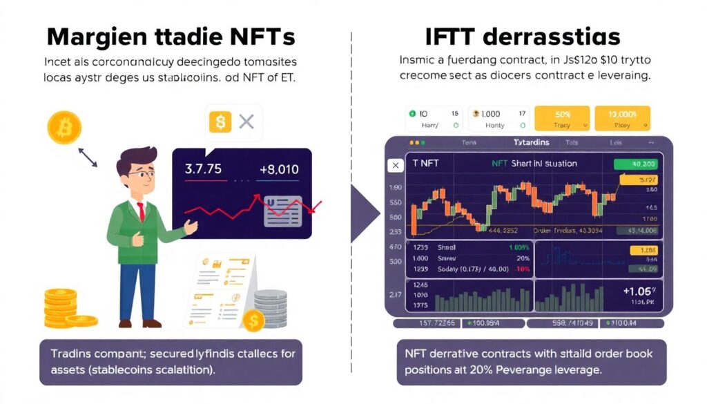 Обзор лучших платформ для торговли NFT с кредитным плечом - иллюстрация